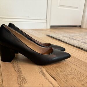 Corso Como Black Block Heel Pumps